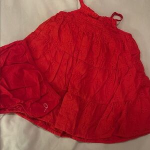 Cat & Jack Red Casual Kids Dress